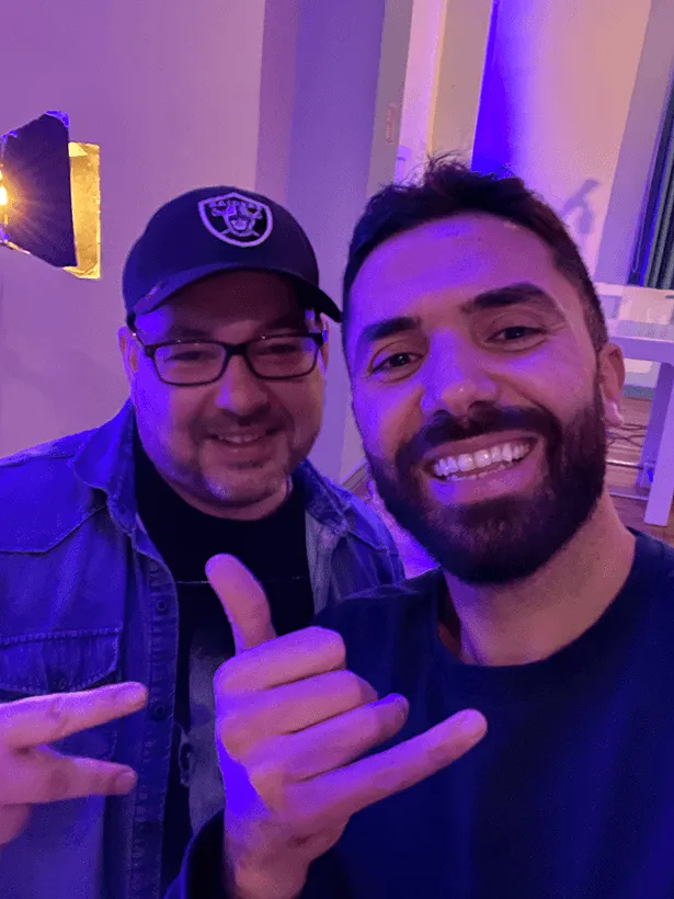 DJ Lito mit Comedian Khalid Bounouar
